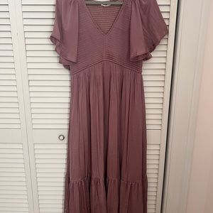 In loom dress, size L, lavender, flowy